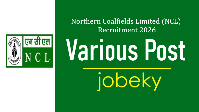 NCL Various Post Online Form 2026-jobkey